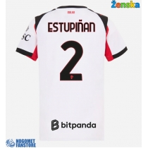 AC Milan Pervis Estupinan #2 Gostujuci Dres za Ženska 2025-26 Kratak Rukav